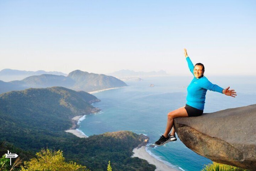 Telégrafo Stone in Rio de Janeiro and Beach