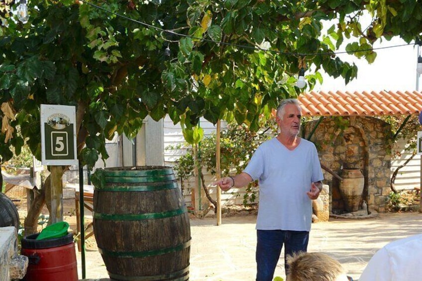 Meet the founder of Spiridi Olive Oil Farm under the old vineyard