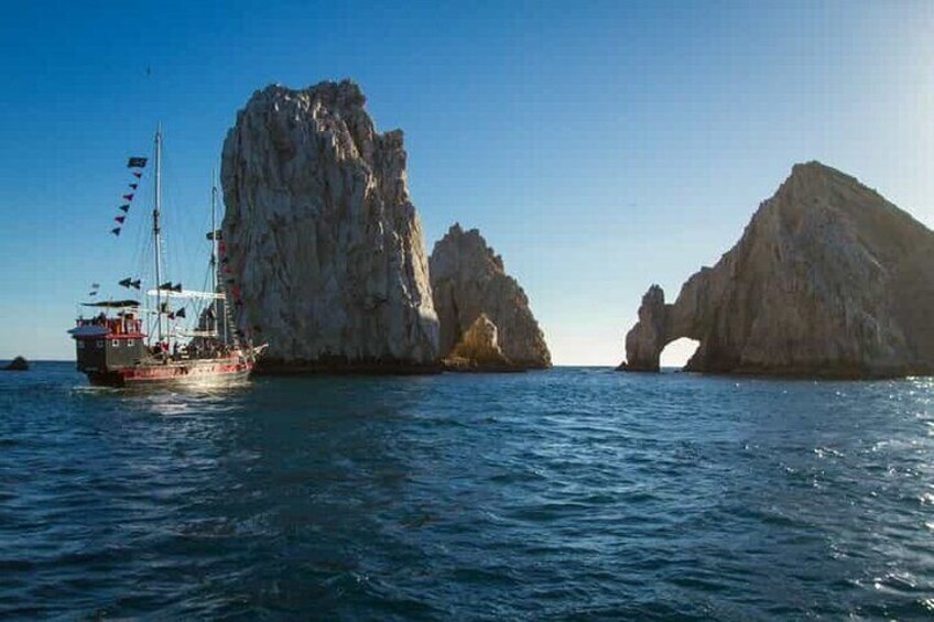 Pirate Boat Yo Ho Show Pirate Sunset Cabos San Lucas Dinner BBQ
