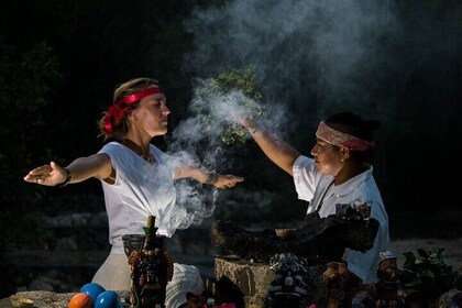 Mayan Ceremony in Tulum. Temazcal, Dinner and pick up included.