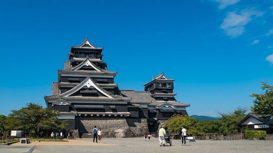 Kumamoto Castel, Mount Aso and Kusasenrigahama Tour from Fukuoka