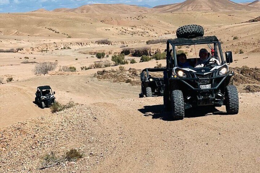 Agafay Desert Buggy Adventure with Lake Visit