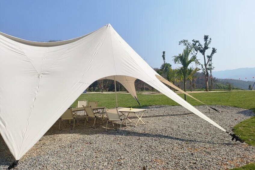 the camp area