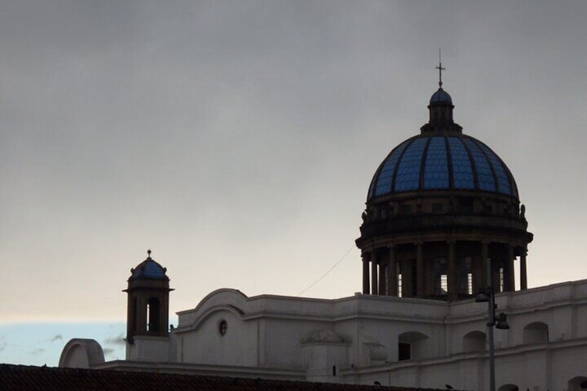 Dome of the Metropolitan Cathedral of Guatemala City.