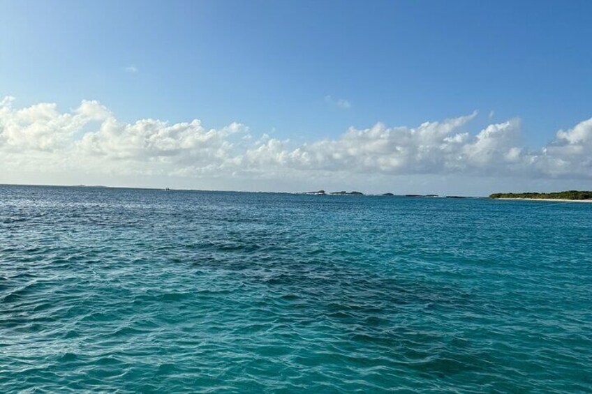 Beautiful morning arrival at Icacos