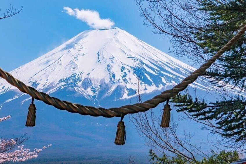 The magnificent view of Mount Fuji