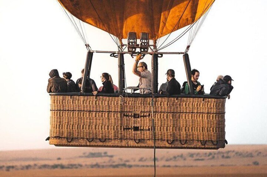 Early morning balloon safari in the Masai Mara.