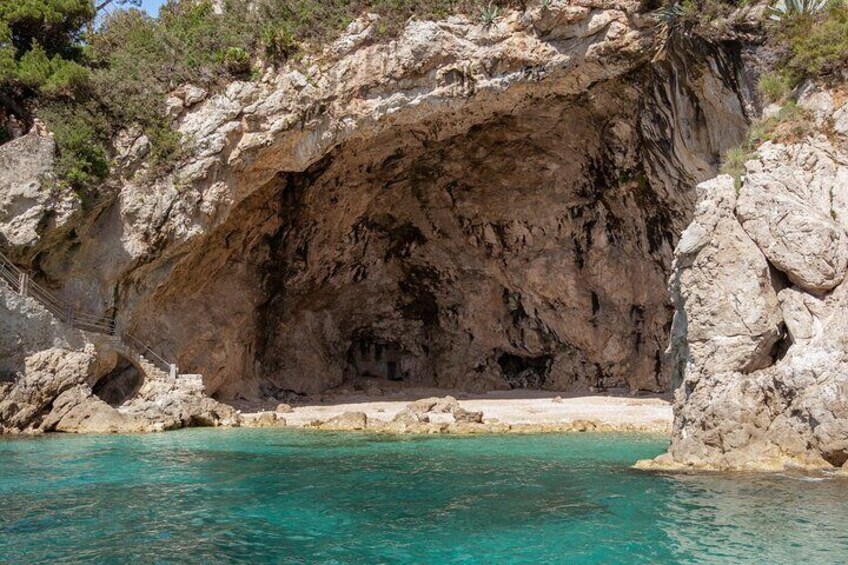 “Stunning Betina Cave, featuring a hidden beach inside — perfect for exploring and snorkeling.”