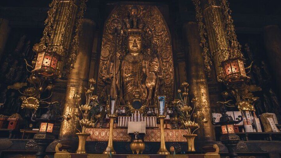 The principal image of Hasedera Temple: Eleven-faced Kannon