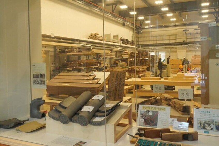 Inside the Restorations and Exhibition Wing at the Nara Prefecture Historical and Artistic Culture Complex