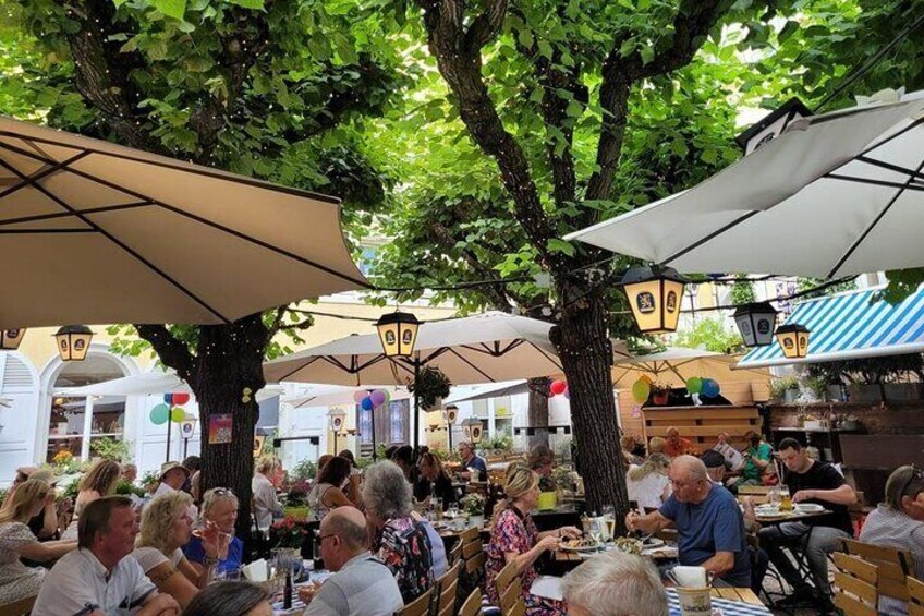 Finally end in a beergarden in Baden-Baden