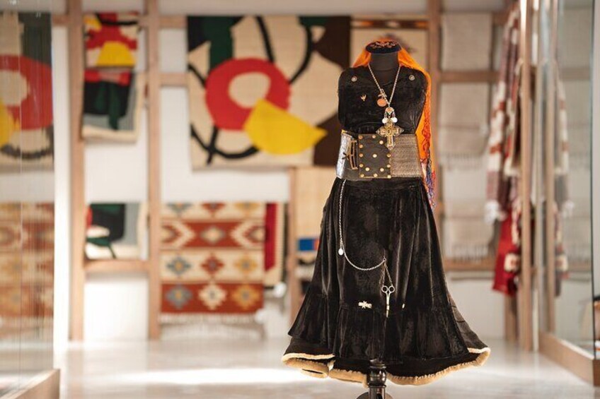 Discover the beauty of Albanian heritage with our xhubleta, a UNESCO World Heritage item on display at our Costume Hall