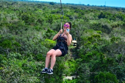Riviera Maya Half Day Casa Jaguar Cenote, Zipline and quad bike