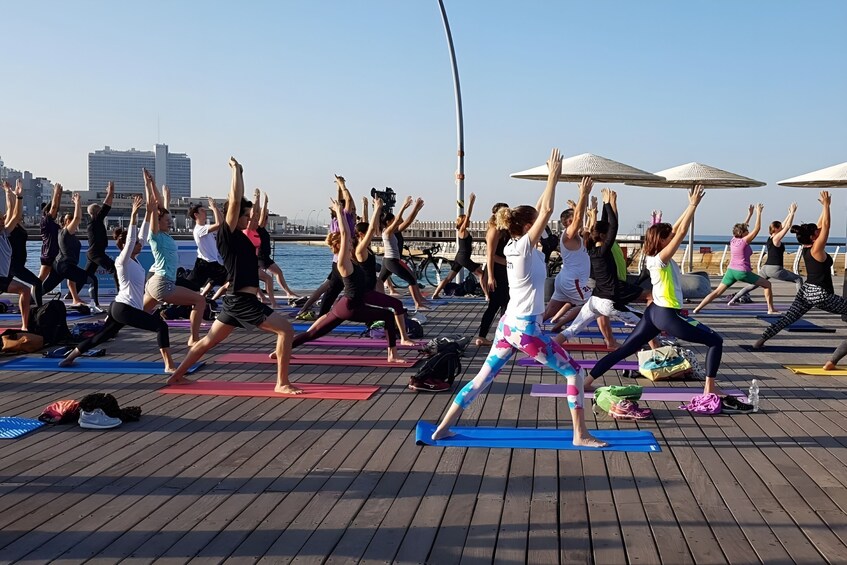 Beachfront Sunset Yoga and Meditation in Tel Aviv 