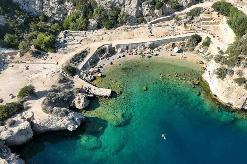 Athens Lake Vouliagmeni and Heraion Sunset and Swim