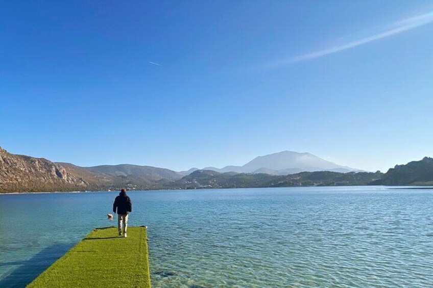Athens Lake Vouliagmeni and Heraion Sunset and Swim
