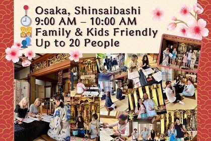 Traditionel japansk tempelkalligrafi oplevelse