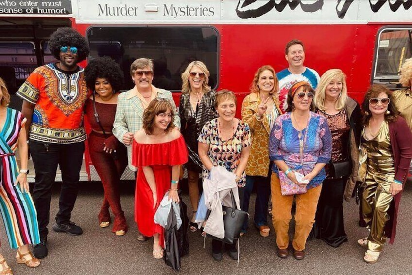 Hop aboard our double decker bus and party on down