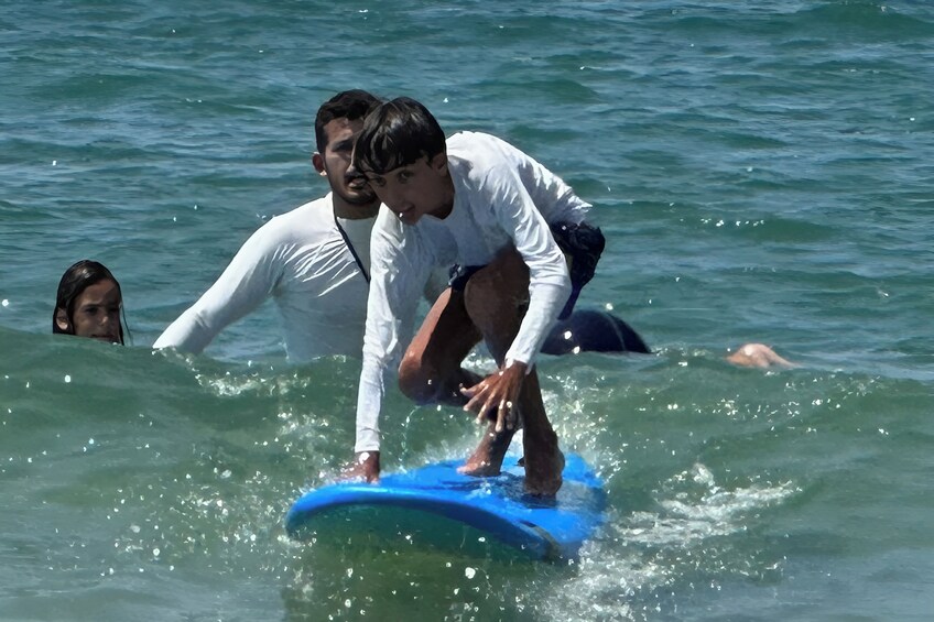 Professional Surfing Lessons at Beach Club TLV in Tel Aviv