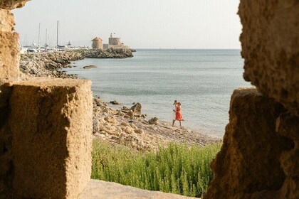 Express Photoshoot in port Old town of Rhodes