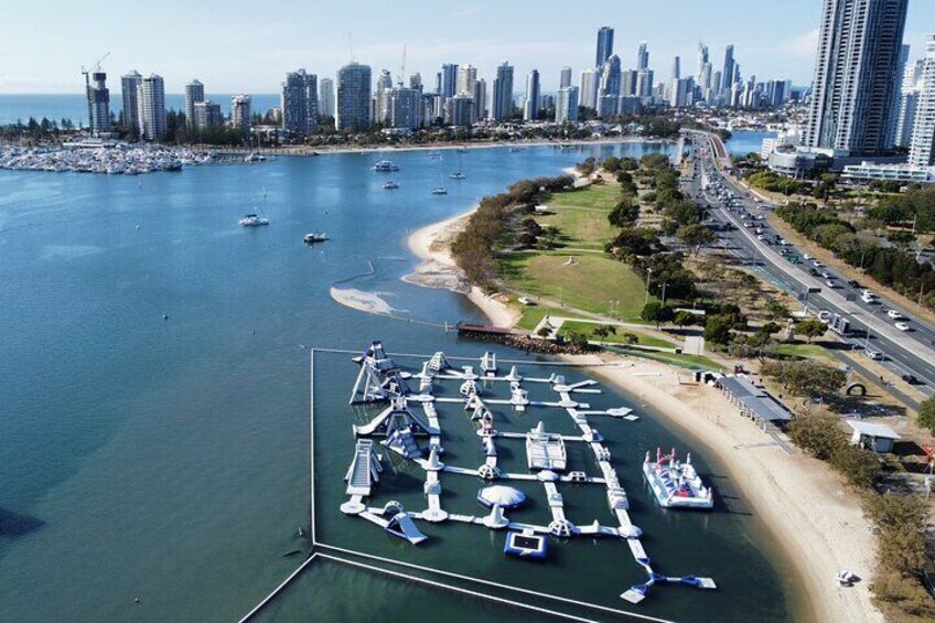 600m of Aqua Park fun awaits