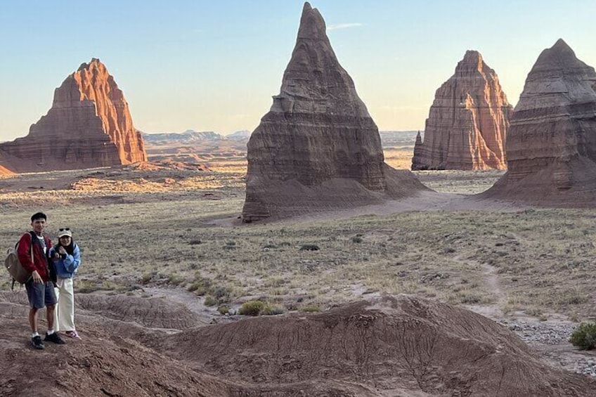 Take your picture in front of the Temple of the sun and moon near the stars