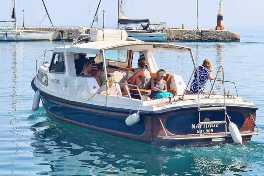 Kefalonia private boat cruise to Ithaca
