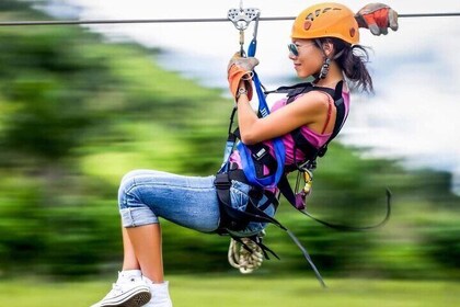 Safe Zip line adventure in Punta Cana