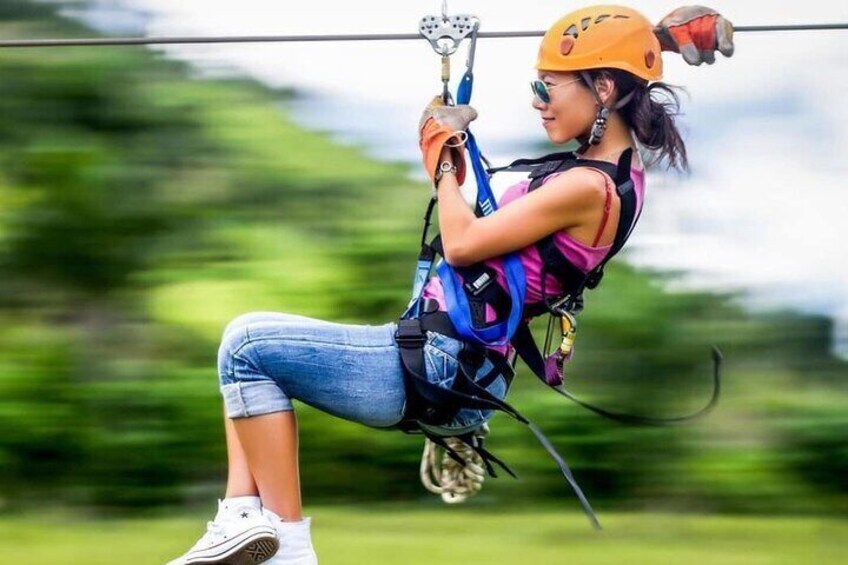 Safe Zip line adventure in Punta Cana