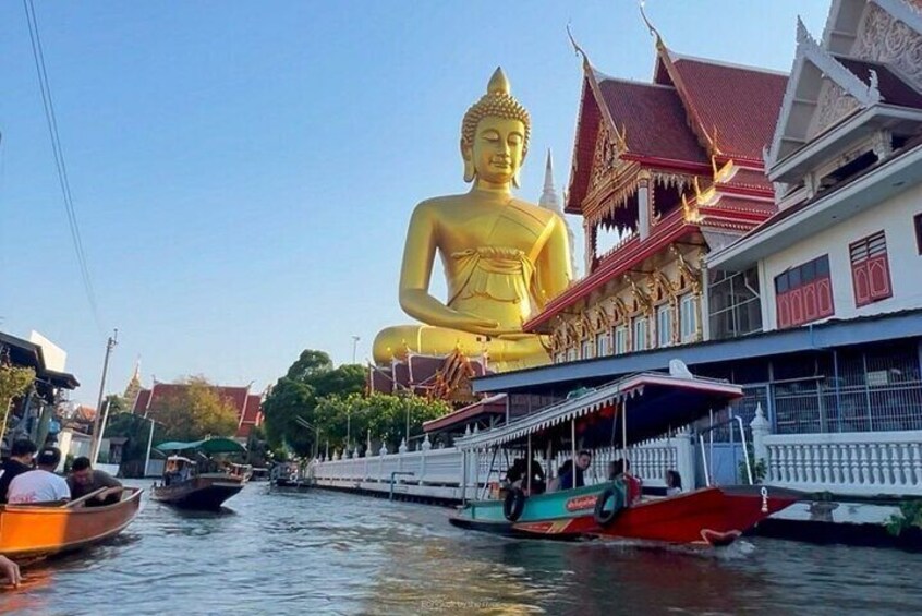 3 Hrs Private Bangkok Canal Boat Tour by Traditional Flat Boat
