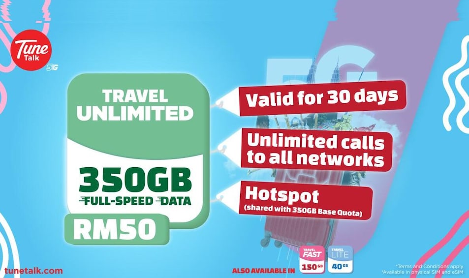 Tune Talk Malaysia Traveller Sim/E-Sim (For Non-Malaysian)
