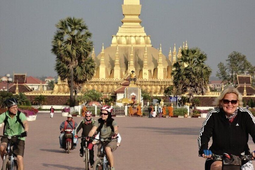 Vientiane City Streets Private Full Day Cycling Tour
