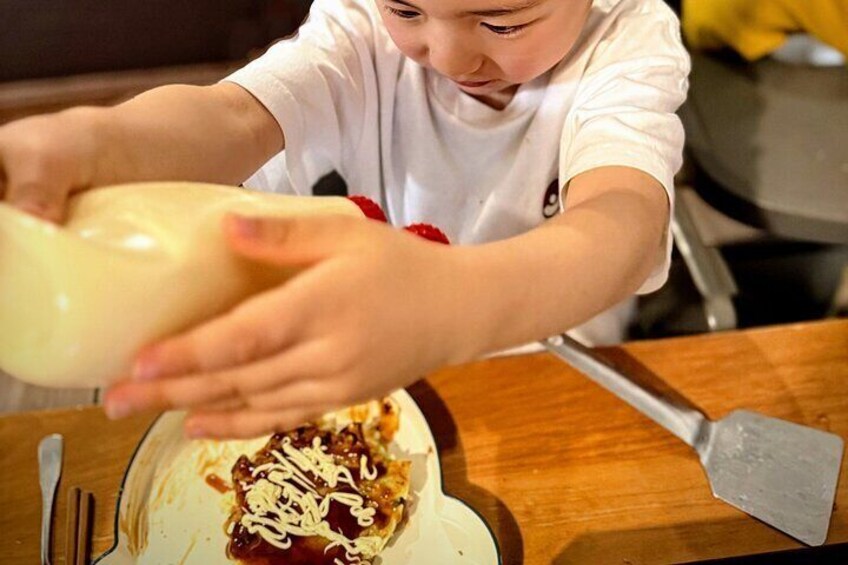 Easy and fun! Kids love making their own Osaka-style pancakes.