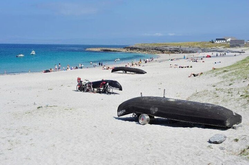 Currach on the shore, Curracloe Beach Galway, Ireland