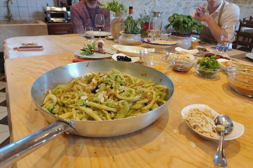 Homemade restaurant at Tenute Baglio Passofondo