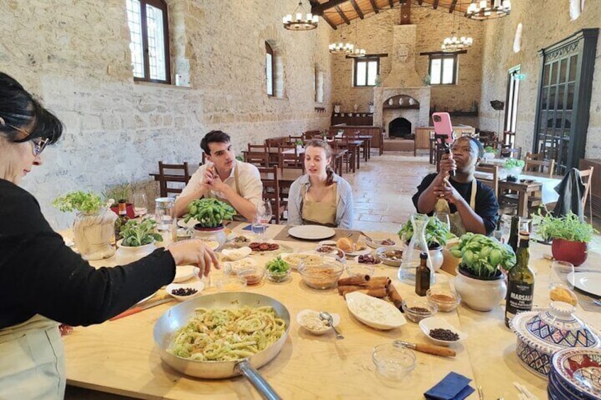 Homemade restaurant at Tenute Baglio Passofondo