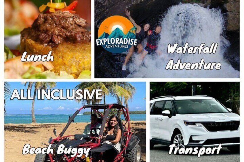 Rio Grande El Yunque Waterfalls and Scenic Beach Buggy Adventure