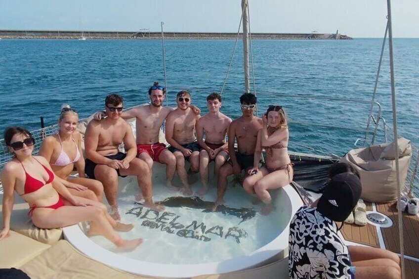 2 Hour Catamaran Tour with Jacuzzi and Sea Bath