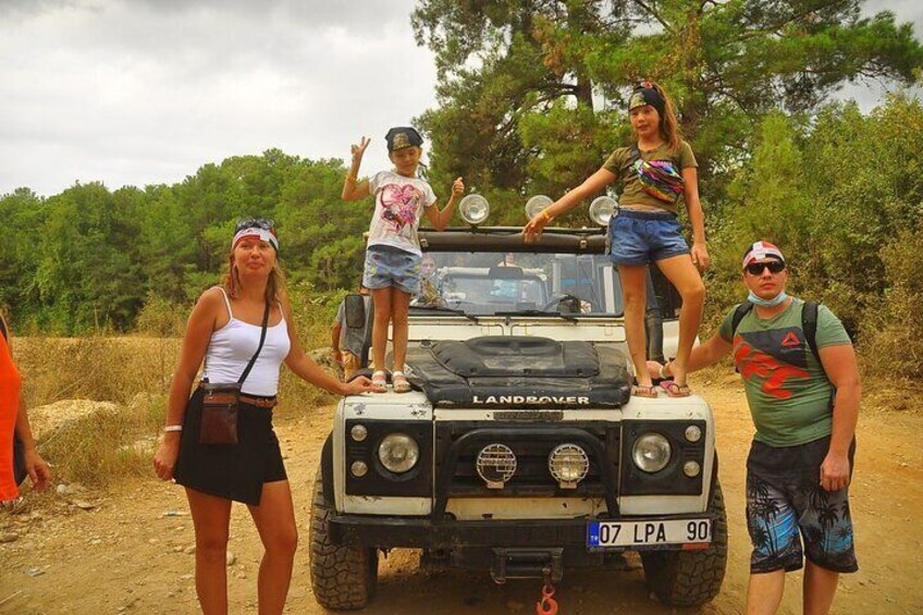 Jeep Safari in Green Canyon Area From Side City