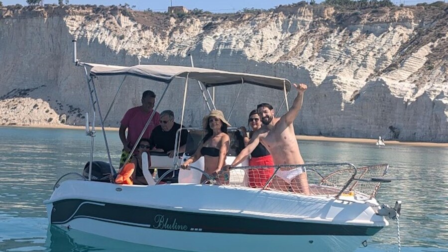 Scala Dei Turchi: Skippered boat tour and refreshing swim