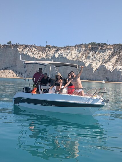 Scala Dei Turchi: Skippered boat tour and refreshing swim