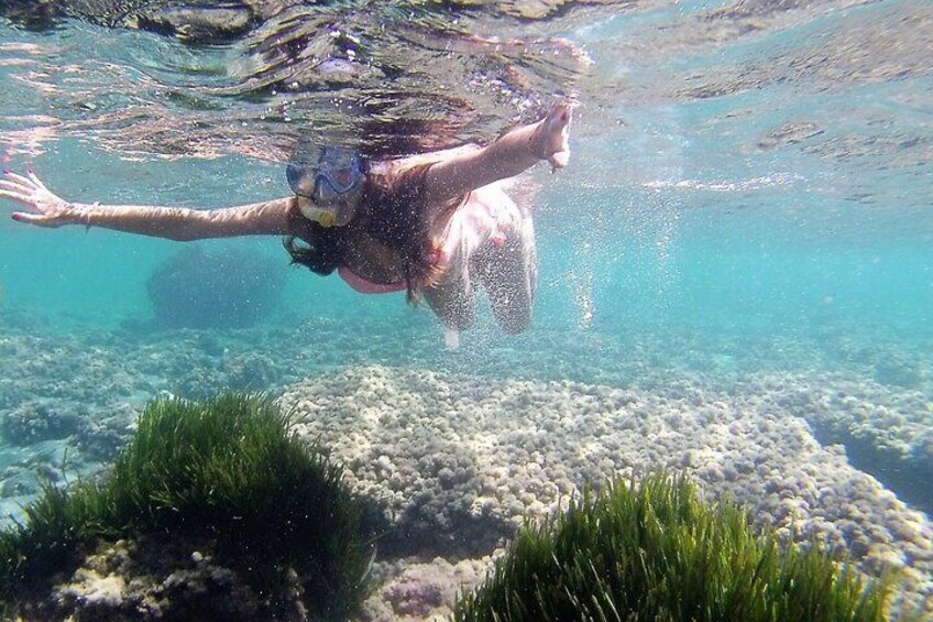 Snorkeling included