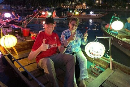 Hoi An Coconut Jungle and Lantern Boat Adventure Evening Tour