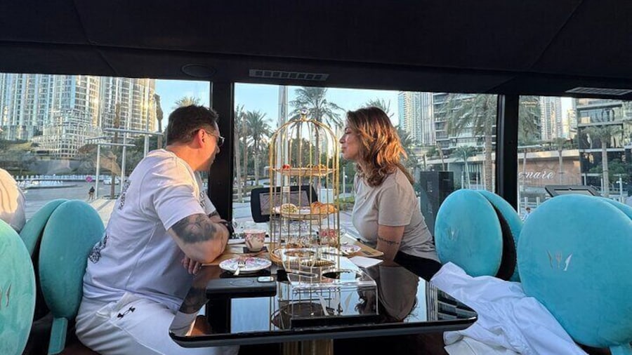 Dubai Bustronomy Gourmet Afternoon Tea on a Panoramic Bus