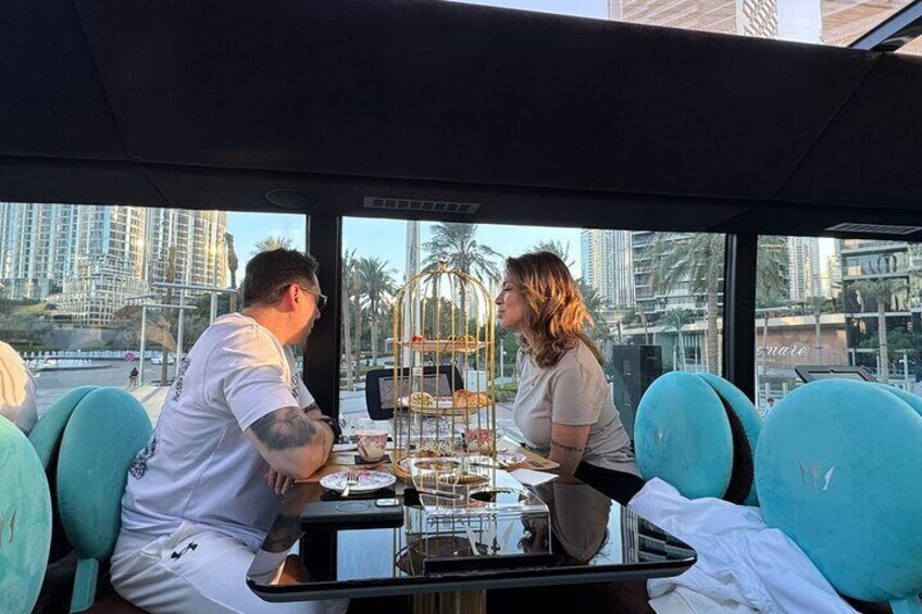 Dubai Bustronomy Gourmet Afternoon Tea on a Panoramic Bus