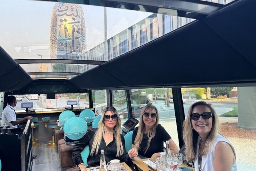 Dubai Bustronomy Gourmet Afternoon Tea on a Panoramic Bus