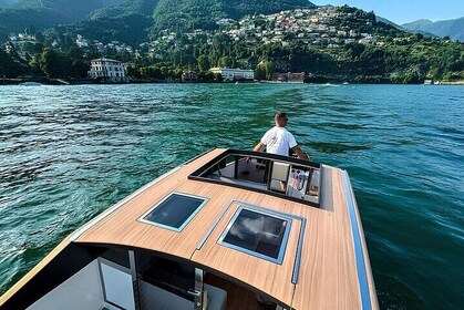 7-10 Guests Luxury Limousine Boat Private Tour of Lake Como