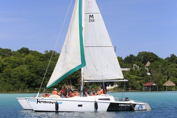 Sailing Tour - Navigating the Lake of Seven Colors Lagoon