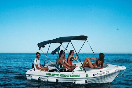 Cabopino Boat rental without license from 1 to 4 hours