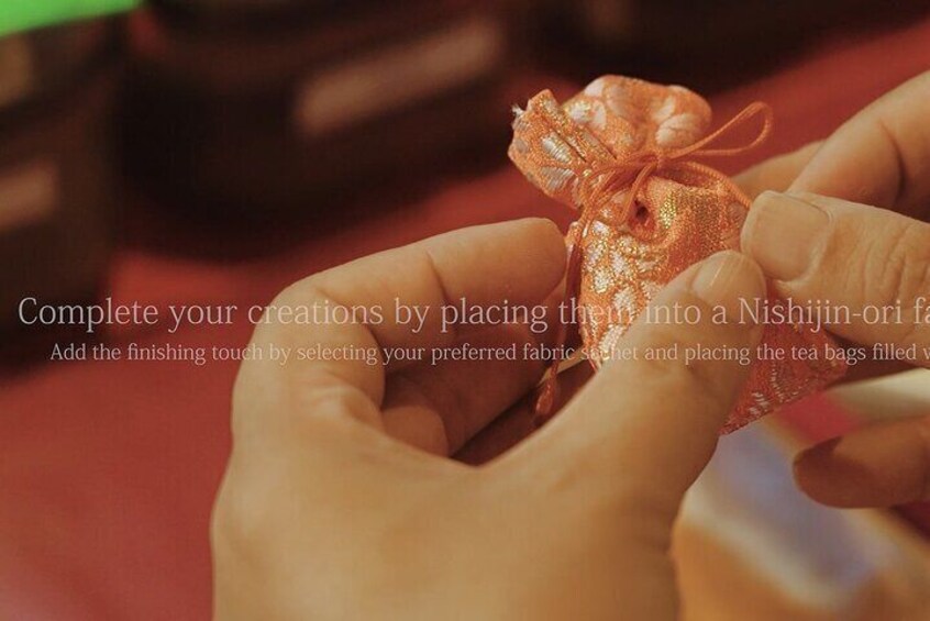 Completed!
Your one-of-a-kind fragrant sachet is ready!